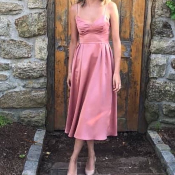 H&M Dresses & Skirts - H&M satin pink dress